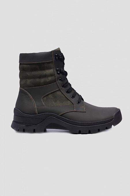 Men's high winter sheepskin boots - #4205971
