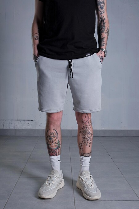Basic-Shorts. Kurze Hose. Farbe: grau. #8048971