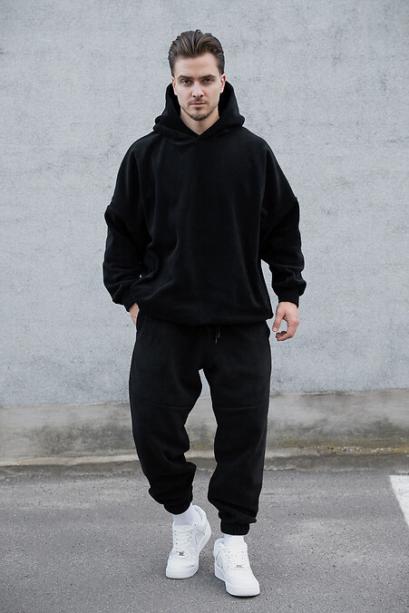 Чоловічий Флісовий Спортивний Костюм  Utopia Black - #8055988