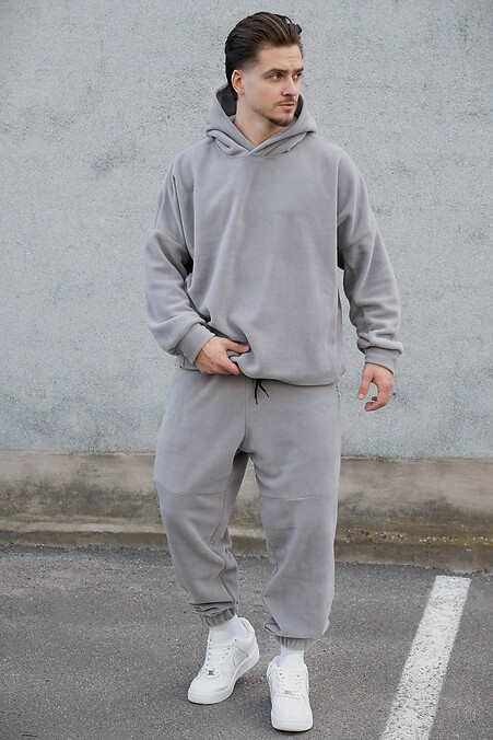 Чоловічий Флісовий Спортивний Костюм  Utopia Gray - #8055990