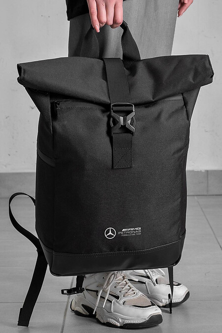 Жіночий Повсякденний Рюкзак Роллтоп Шкільний Without З Принтом AMG Black - #8049993