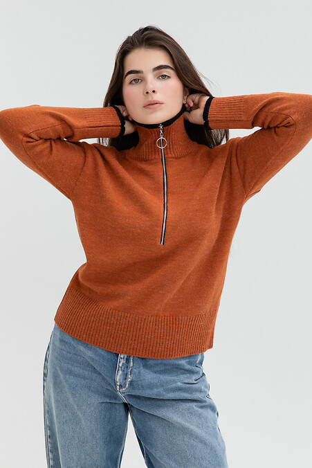 Sweter damski dzianinowy - #4038994
