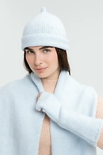 Set: Mütze, Schal, Fäustlinge, Beige - #4039007