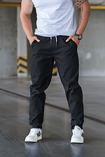 Men's tapered trousers Chinos Casual-Sport Black - #8034024