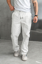 Men's straight trousers Casual White - #8034027