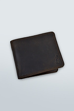 Leather wallet "Crazy" - #8046030