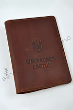 Cover for documents leather Crazy "Military ID" - #8046053