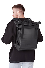Backpack LOWER I eco-leather black matte 1/21 - #8011063