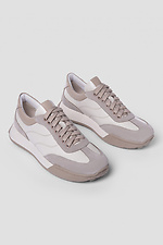Women's sneakers in a combination of shades of beige - #4206068