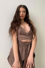 Women's pyjamas: smelly top + shorts - #8055068