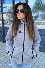 Women's jacket Demi short gray - #8042087