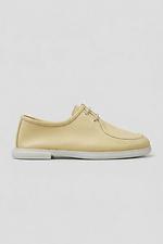 Gelbe Leder-Loafer ohne Futter - #4207092