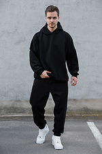 Чоловічий Спортивний Костюм На Флісі Miror Black - #8050126