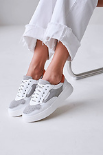 Light leather sneakers - #4206129