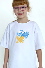 Біла футболка Hearts - #7770156