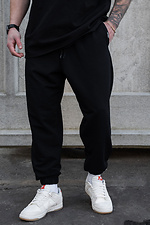 Men's Lightweight Demi-Season Knitted Sports Pants Runer Black - #8056168
