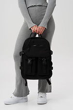 Ryder Damen City Rucksack Nylon Laptop-Rucksack Schwarz - #8056173