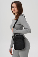 Damska torba listonoszka, torba na ramię, torba crossbody, Basic 2026, kolor czarny - #8056202