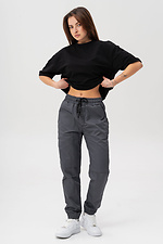 Damen-Jogginghose aus Baumwolle, Modell 2026, Grau - #8056206