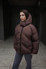 Women's winter oversized down jacket Quadro - #8031216