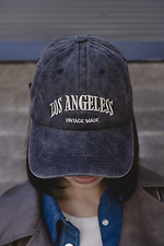 Damska czapka z daszkiem Angeless w kolorze szarym - #8049233