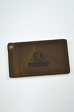Leather cover for PEUGEOT driver's documents - #8046240