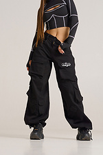 Women's oversized cargo pants Swag black - #8043248