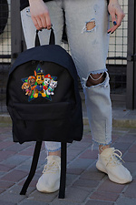 Codzienny Plecak Szkolny dla Dziewczynki Without Compact z nadrukiem Psi Patrol Czarny - #8055253