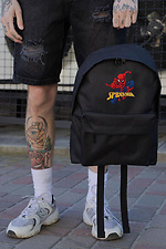 Codzienny Plecak Szkolny dla Chłopca Without Compact z nadrukiem Spider-Man Czarny - #8055256