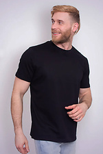 Men's T-shirt Simple Big Black - #8034262