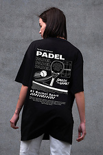 Oversized Damen-T-Shirt mit schwarzem Aufdruck „Smash The Game“ - #8056308