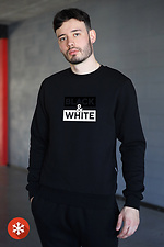Warm sweatshirt BLACK&WHITE - #9001318