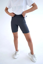 Women's Ribbed Bike Shorts Fit Ash - #8034336