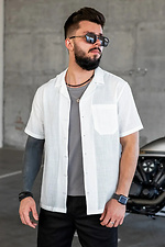 Herren Kurzarmhemd Old Money Weiß - #8034337