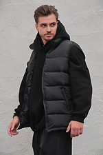 Men's sleeveless jacket in black - #8049339