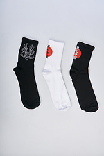 Set of men's socks with embroidery "Japan" - #8037344