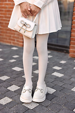 Rajstopy dziecięce mleczne wykonane z mikrofibry 140 den - #2040349