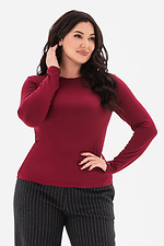 Лонгслів TUDAL 1 бордового кольору - #3043359