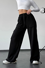 Women's cargo pants Forte, black - #8031364