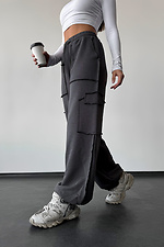 Women's cargo pants Forte, graphite - #8031365