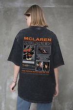 Женская футболка Washed оверсайз с принтом Papaya Boys McLaren Black - #8056367