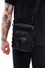 Skynet Velcro Panel Shoulder Bag Black - #8037370