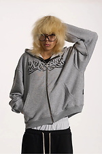 Худі зіппер оверсайз Tag меланж - #8043382