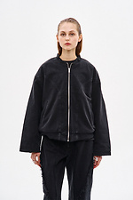 Бомбер NCTRNL з деніму "Віксен", чорний - #8037385