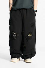 RIFT Herren-Sporthose im Oversized-Schnitt, Schwarz - #8043395