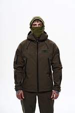 Men's Warrior softshell jacket, khaki - #8037415