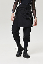 Noxaine cargo pants with attached skirt, black - #8037429