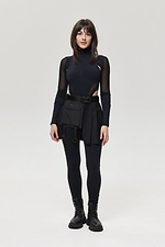 Black Obsidia Patch Skirt with Pocket - #8037432