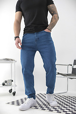 Męskie dżinsy Regular Fit Karma w kolorze niebieskim - #8049436