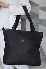 Жіноча Сумка Еко-Шопер Тканинна З Принтом Finger Black - #8055450